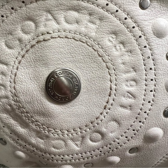 Coach Leather with Studded Applicate Satchel - 16273 - Picture 2 of 11